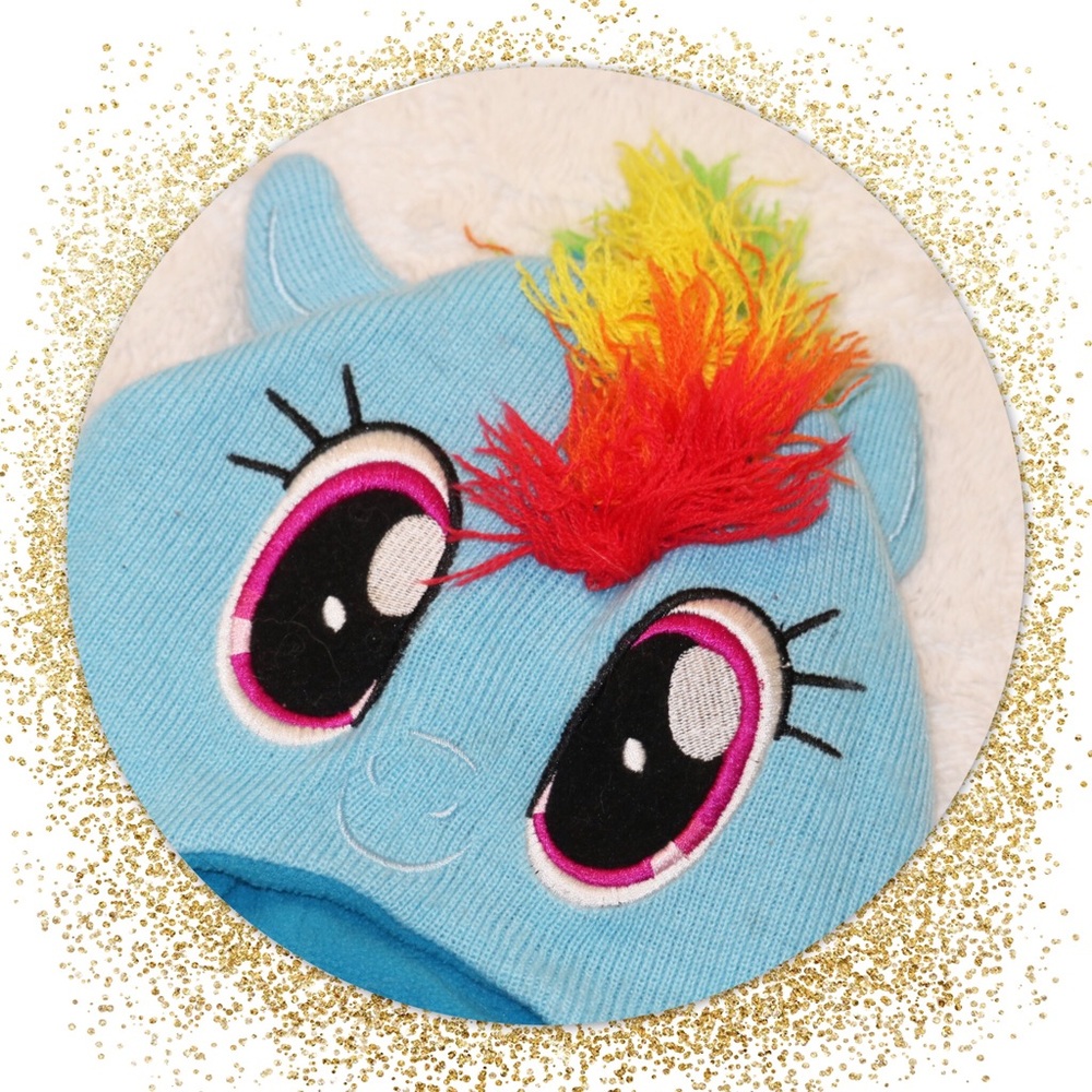 🔴3/$10🔴Rainbow Dash Winter Hat